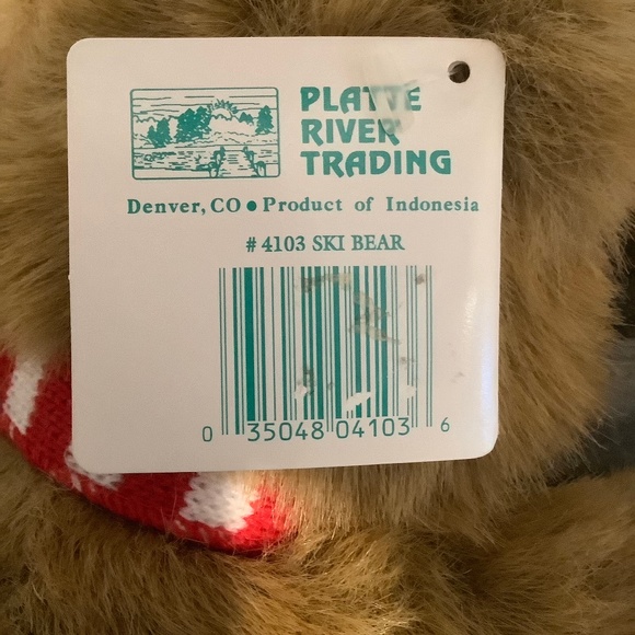 Brown Ski Bear Stuffed Animal - Picture 7 of 7